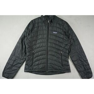 Patagonia Jacket Down Sweater Puffer Womens XS Black Full Zip Puff Goose Outdoor